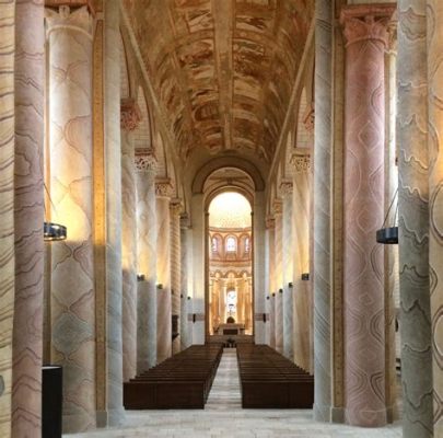 The Apse Mosaic of Saint-Savin-sur-Gartempe -  A Tapestry of Scriptural Narratives Woven into Shimmering Gold and Verdant Enamel!