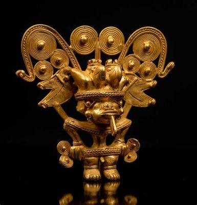 The Lamenting Woman – A Vivid Exploration of Grief and Spiritual Resilience in Pre-Columbian Gold Work