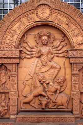 The 'Durgā Mahishamardini' Depicts a Dynamic Dance of Divine Power and Demon Defeat!